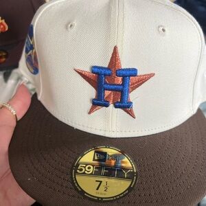 New Era 35th Anniversary Cap with Cream and Brown
